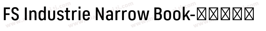 FS Industrie Narrow Book字体转换